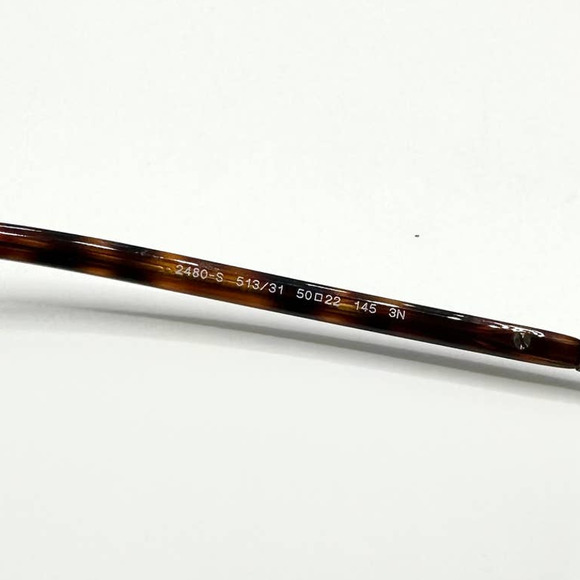 Persol 2480-S 513/31 Silver Havana w/ Gray Polarized Lens Sunglasses 50-22-145 - Picture 6 of 6